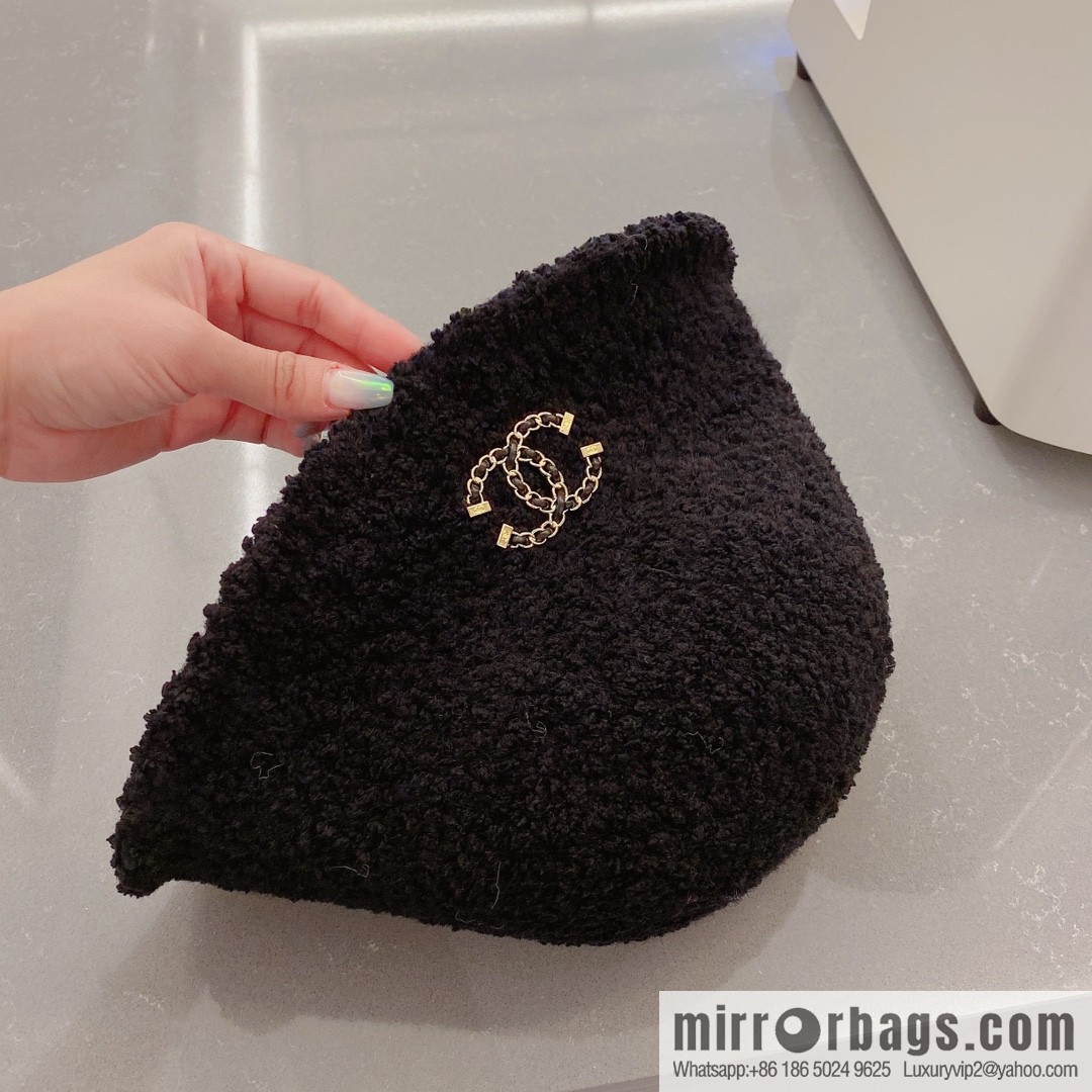 Chanel lamb bucket hat