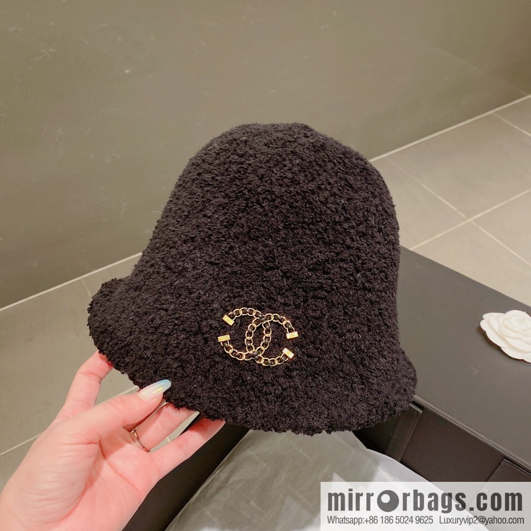 Chanel lamb bucket hat