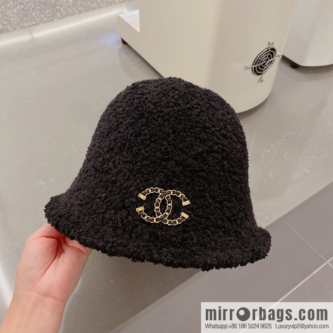 Chanel lamb bucket hat