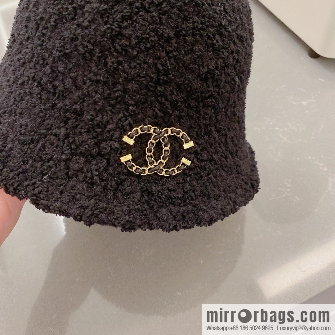 Chanel lamb bucket hat