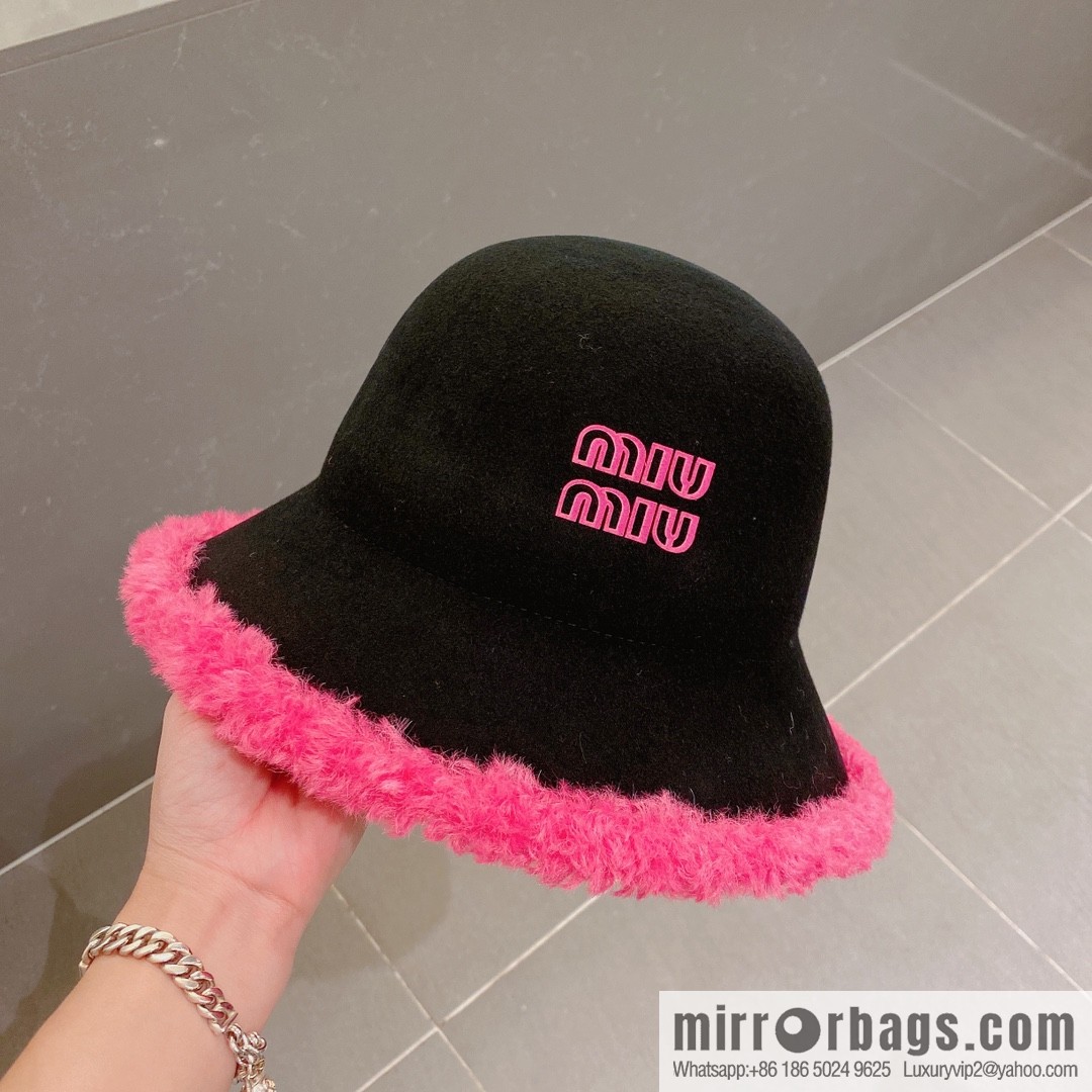 Miao Miao miumiu 2022 autumn and winter new wool top hat