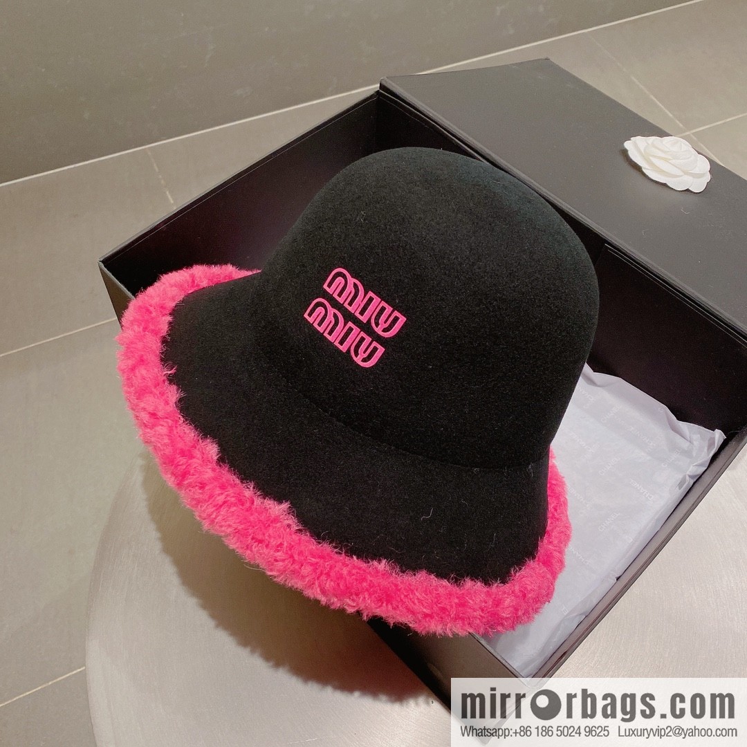 Miao Miao miumiu 2022 autumn and winter new wool top hat