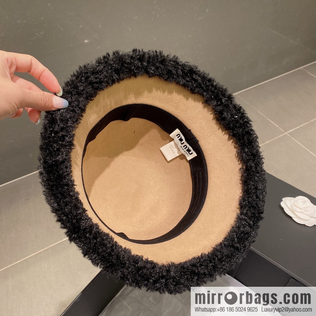 Miao Miao miumiu 2022 autumn and winter new wool top hat