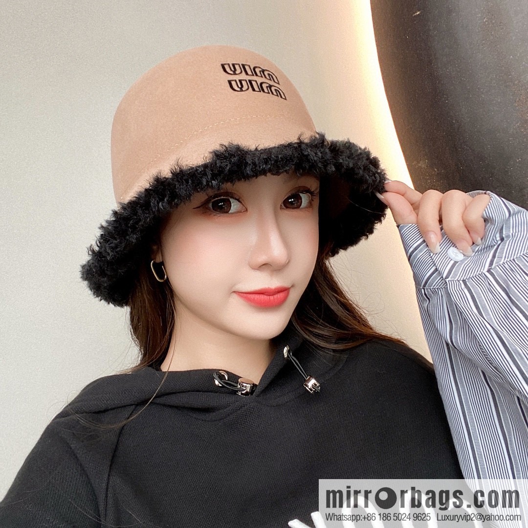Miao Miao miumiu 2022 autumn and winter new wool top hat