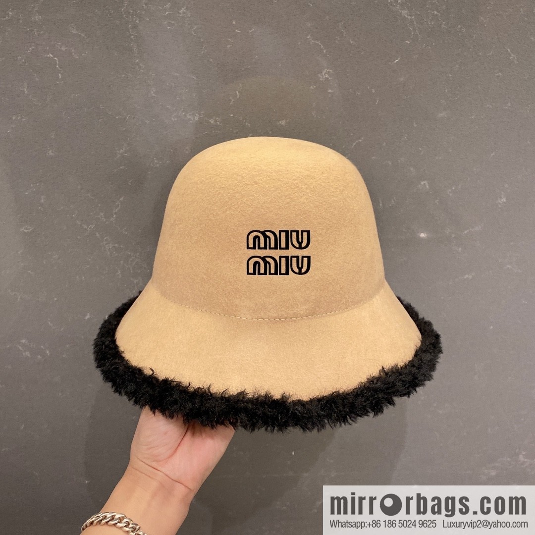 Miao Miao miumiu 2022 autumn and winter new wool top hat