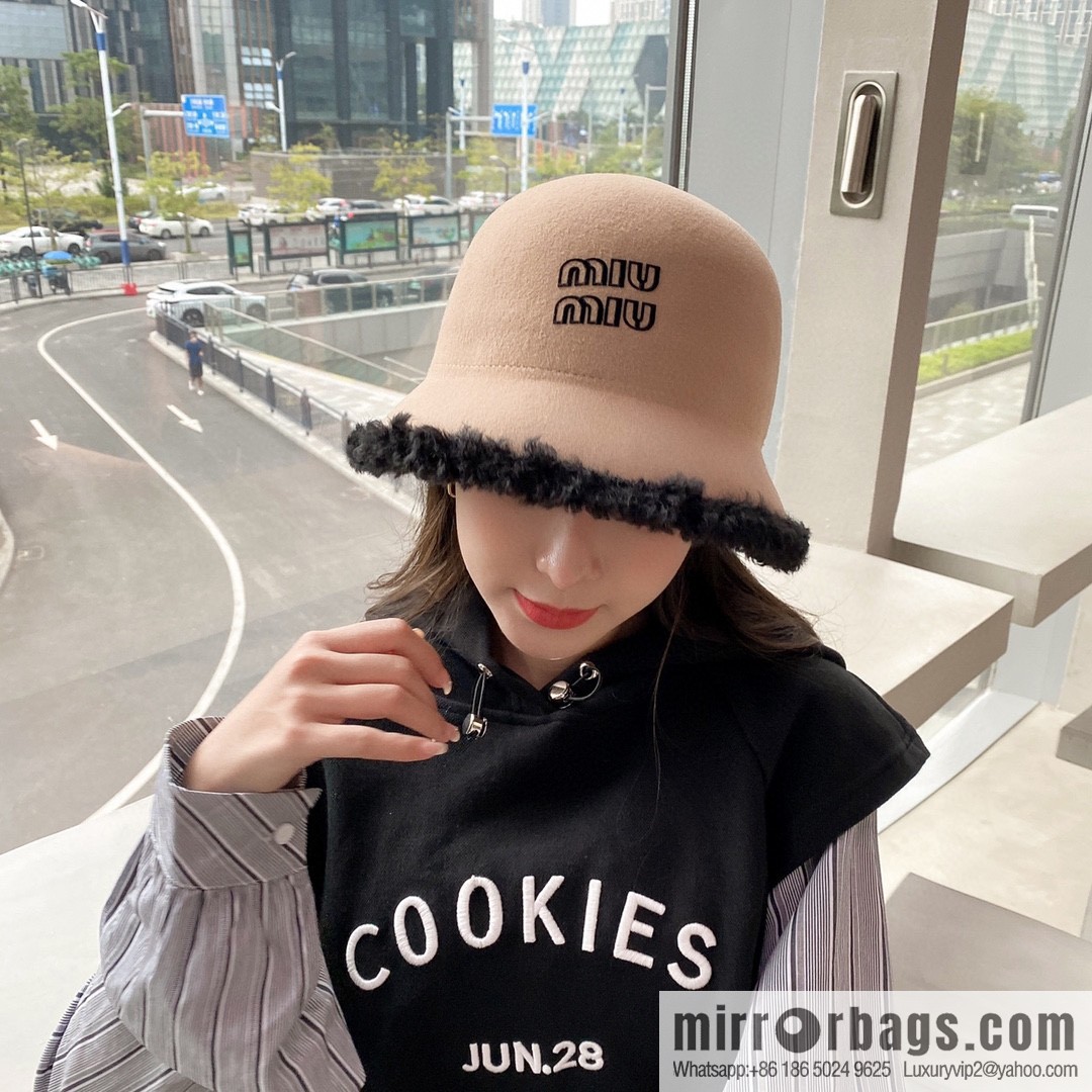 Miao Miao miumiu 2022 autumn and winter new wool top hat