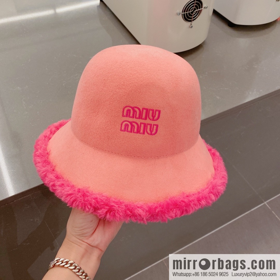 Miao Miao miumiu 2022 autumn and winter new wool top hat