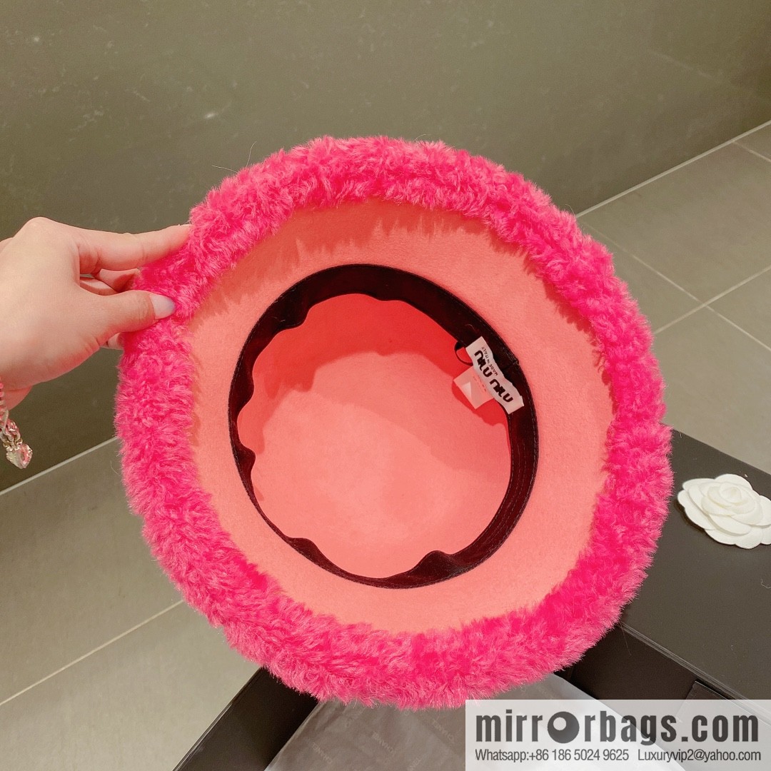 Miao Miao miumiu 2022 autumn and winter new wool top hat