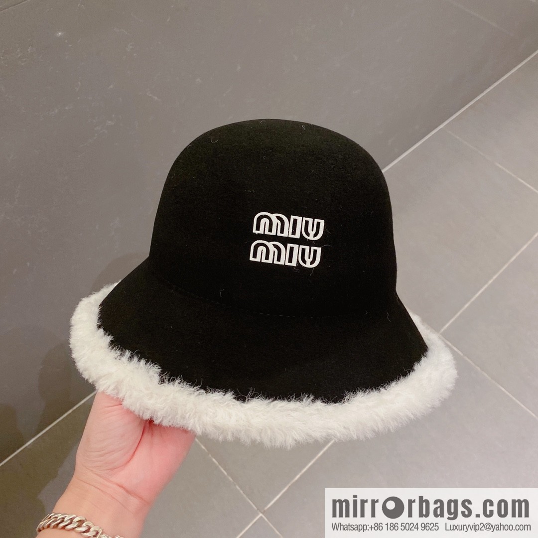 Miao Miao miumiu 2022 autumn and winter new wool top hat