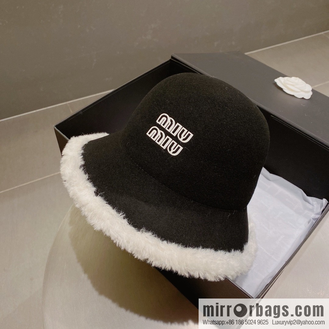 Miao Miao miumiu 2022 autumn and winter new wool top hat