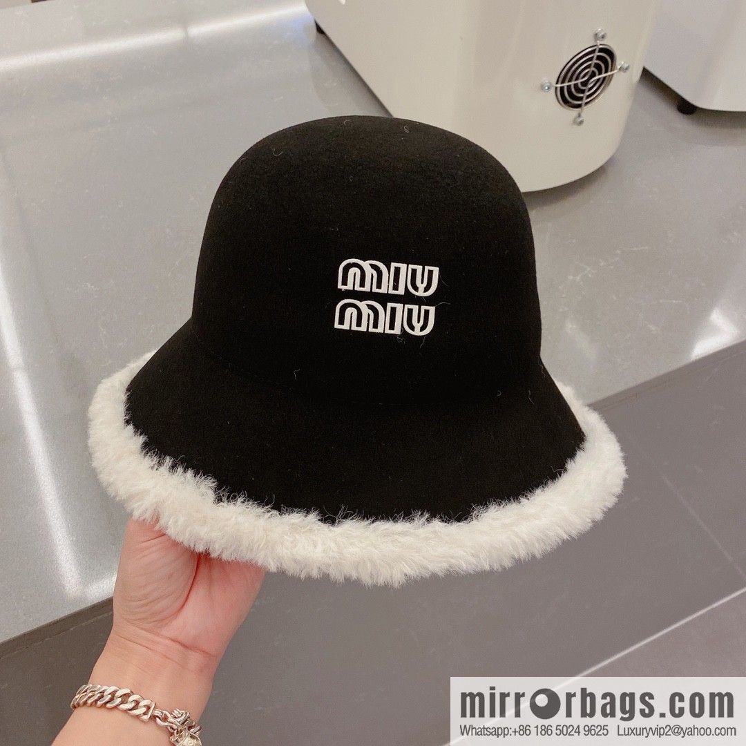 Miao Miao miumiu 2022 autumn and winter new wool top hat