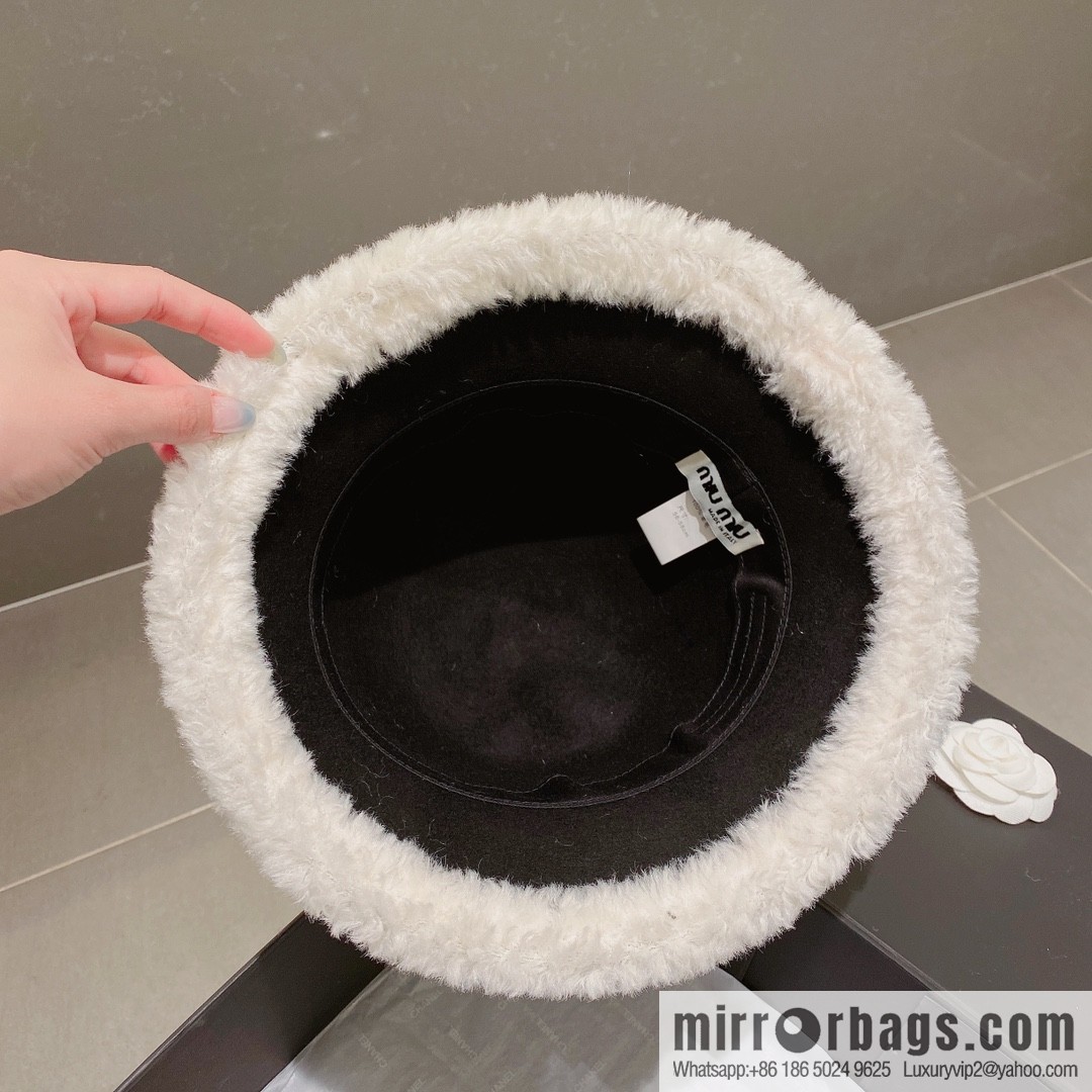 Miao Miao miumiu 2022 autumn and winter new wool top hat
