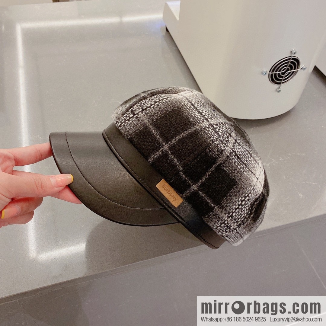 Burberry 2022 autumn and winter new octagonal cap