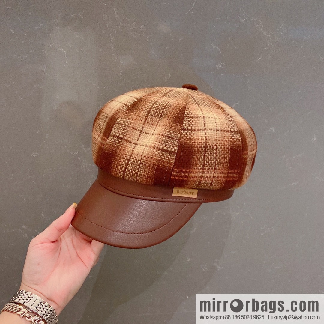 Burberry 2022 autumn and winter new octagonal cap