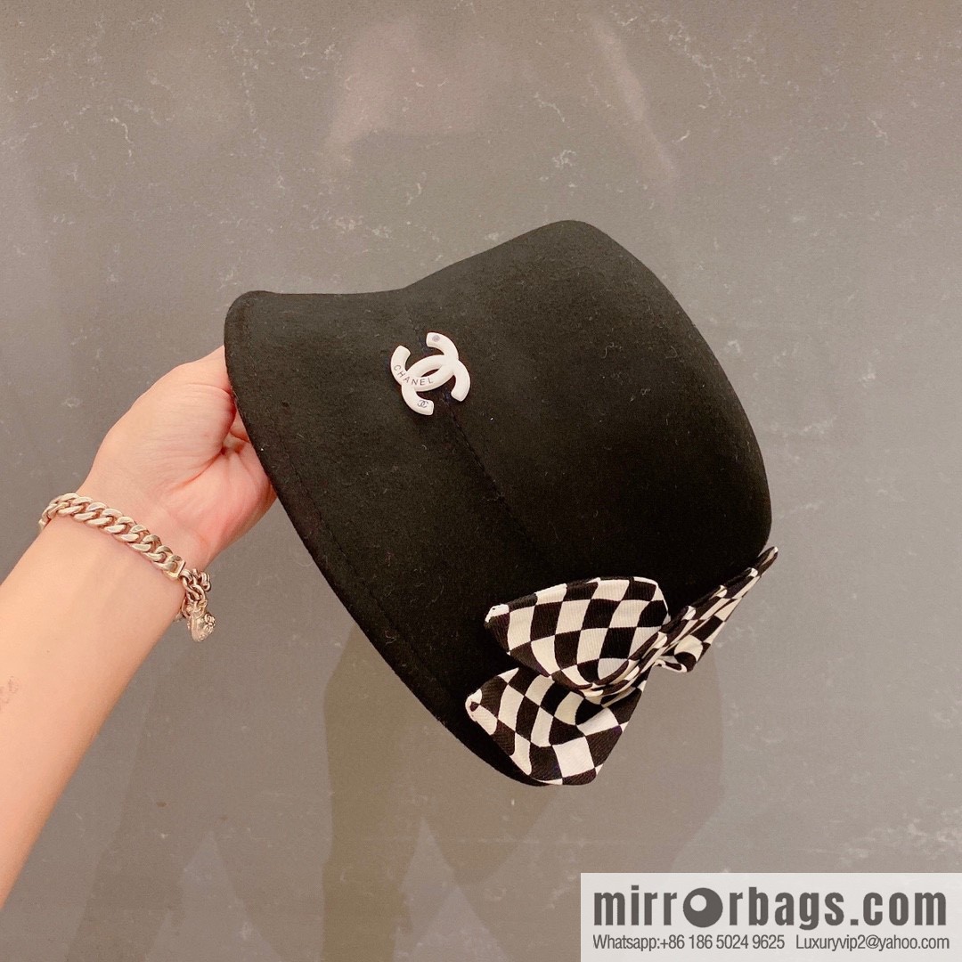 Chanel 2022 autumn and winter new wool basin hat