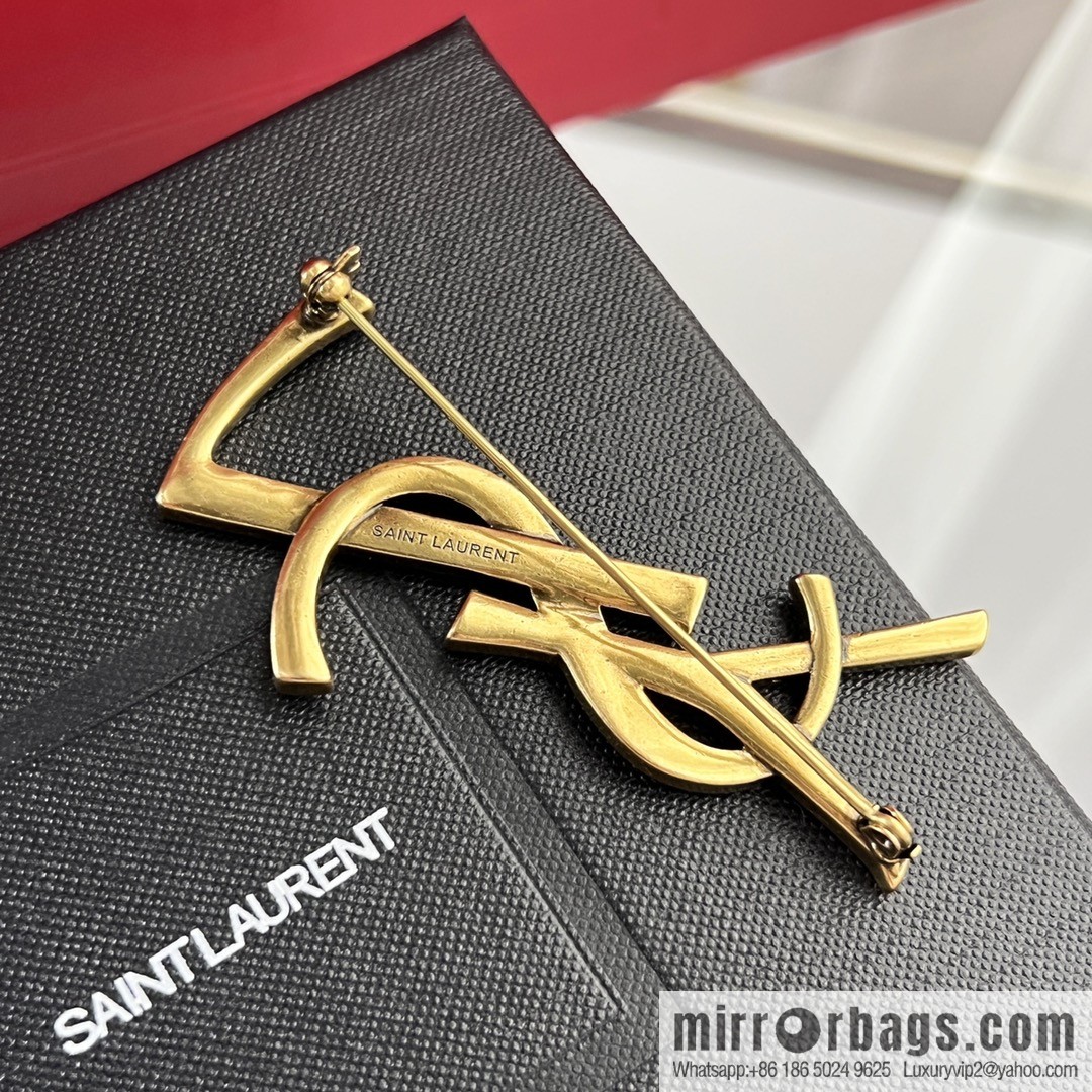 Saint Laurent YSL brooch
