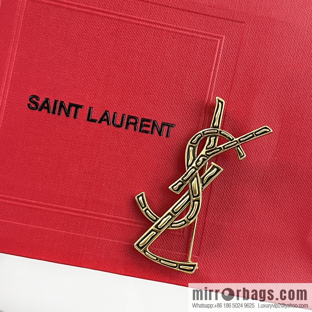 Saint Laurent YSL brooch