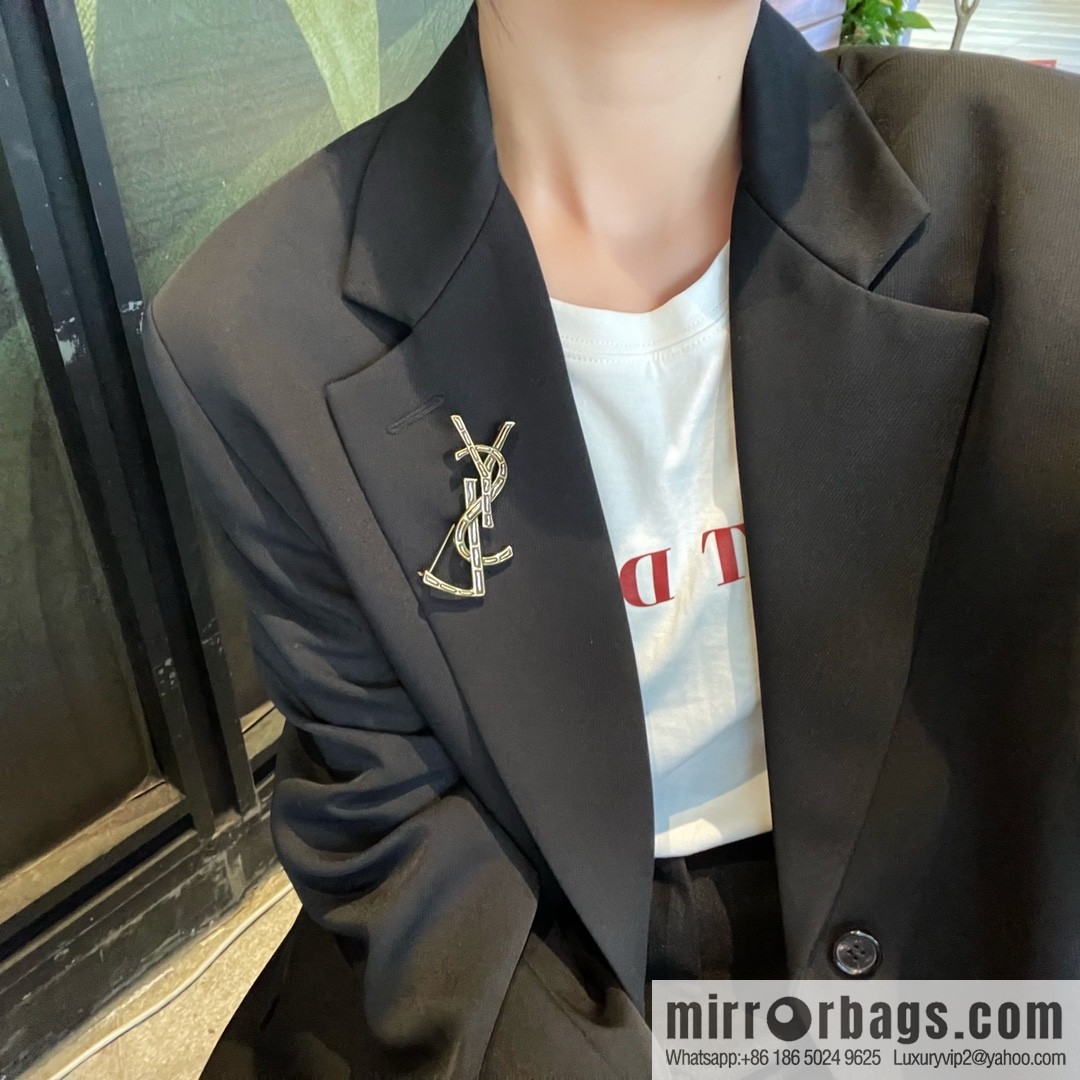 Saint Laurent YSL brooch