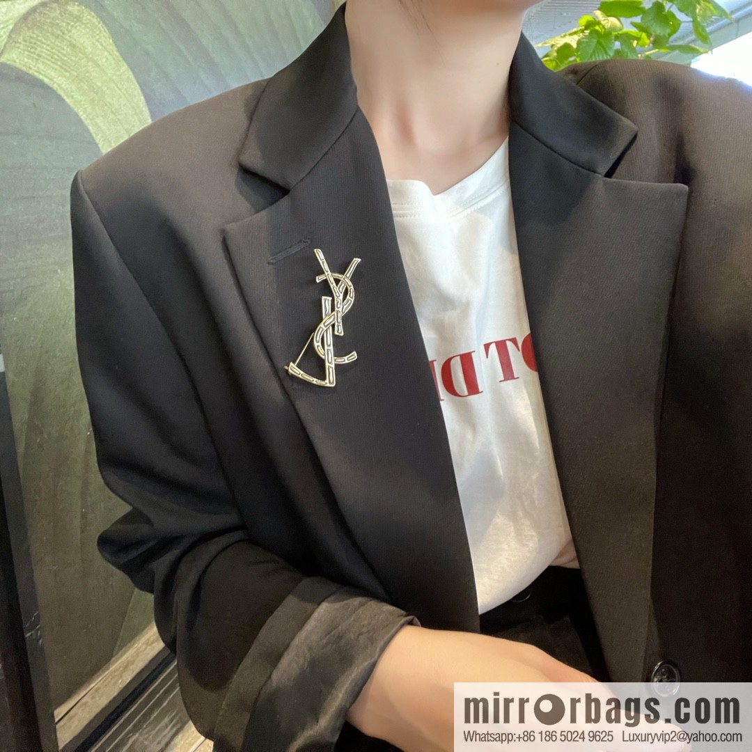 Saint Laurent YSL brooch