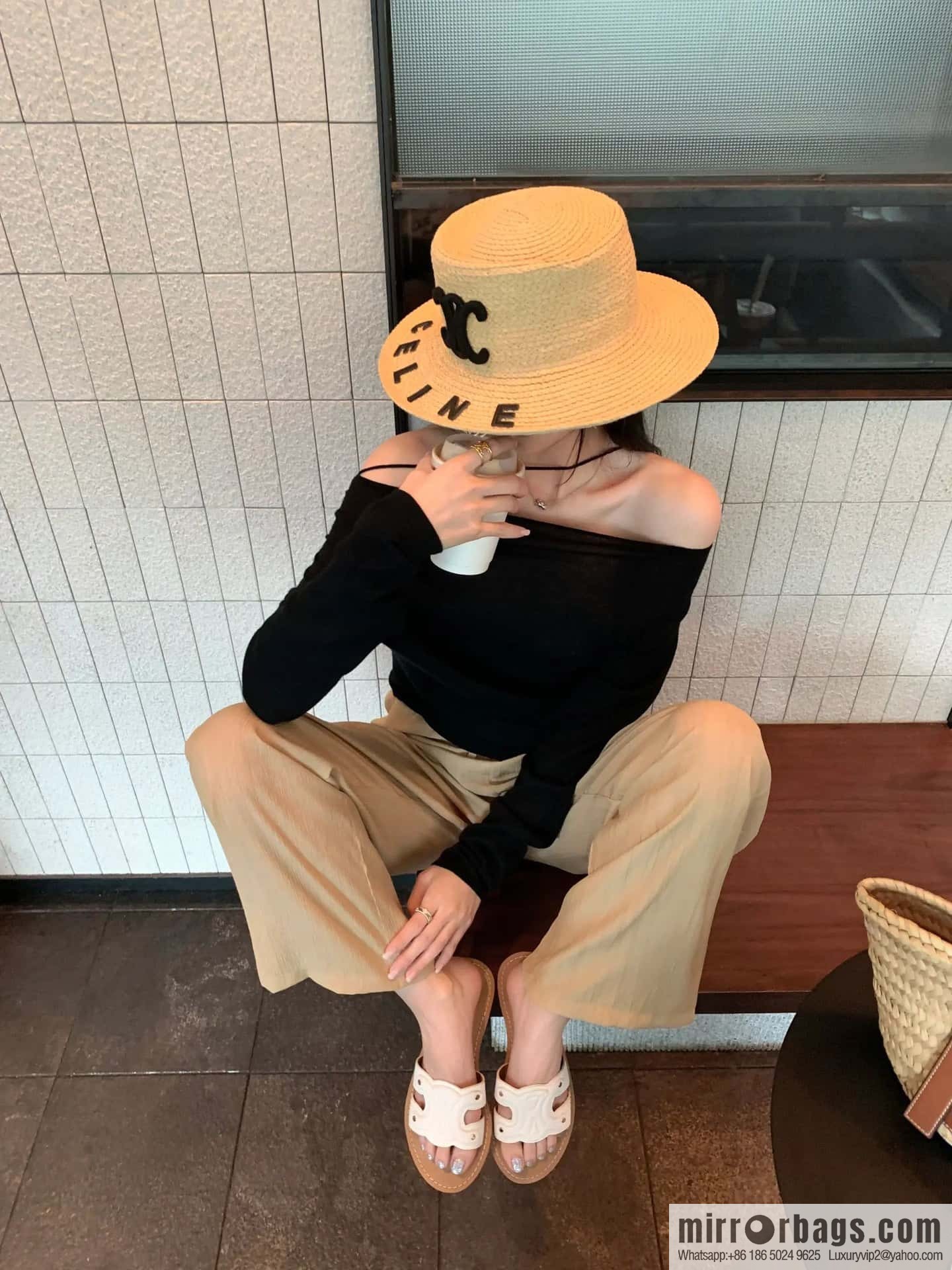 CELINE Arc de Triomphe Slippers