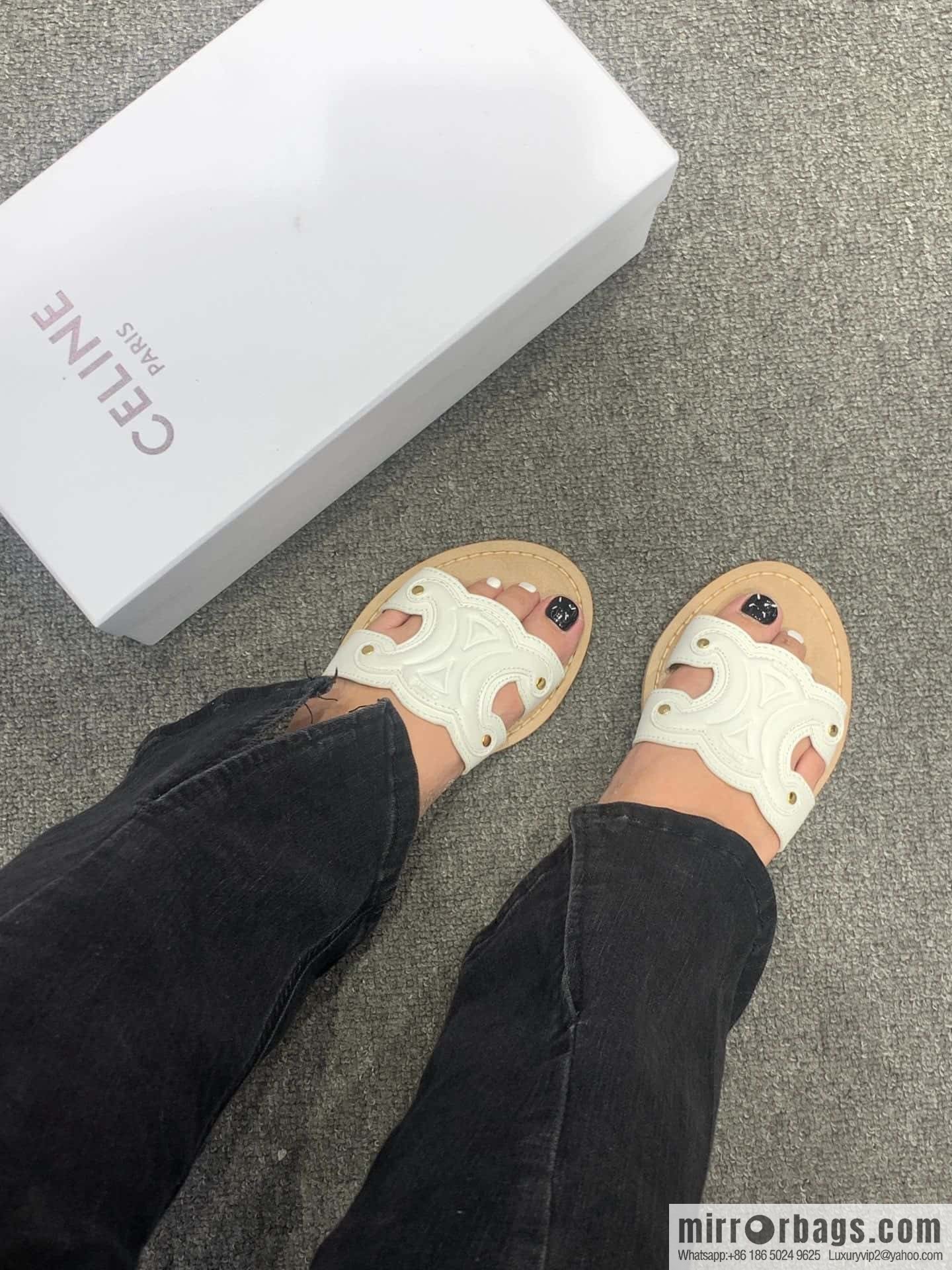 CELINE Arc de Triomphe Slippers