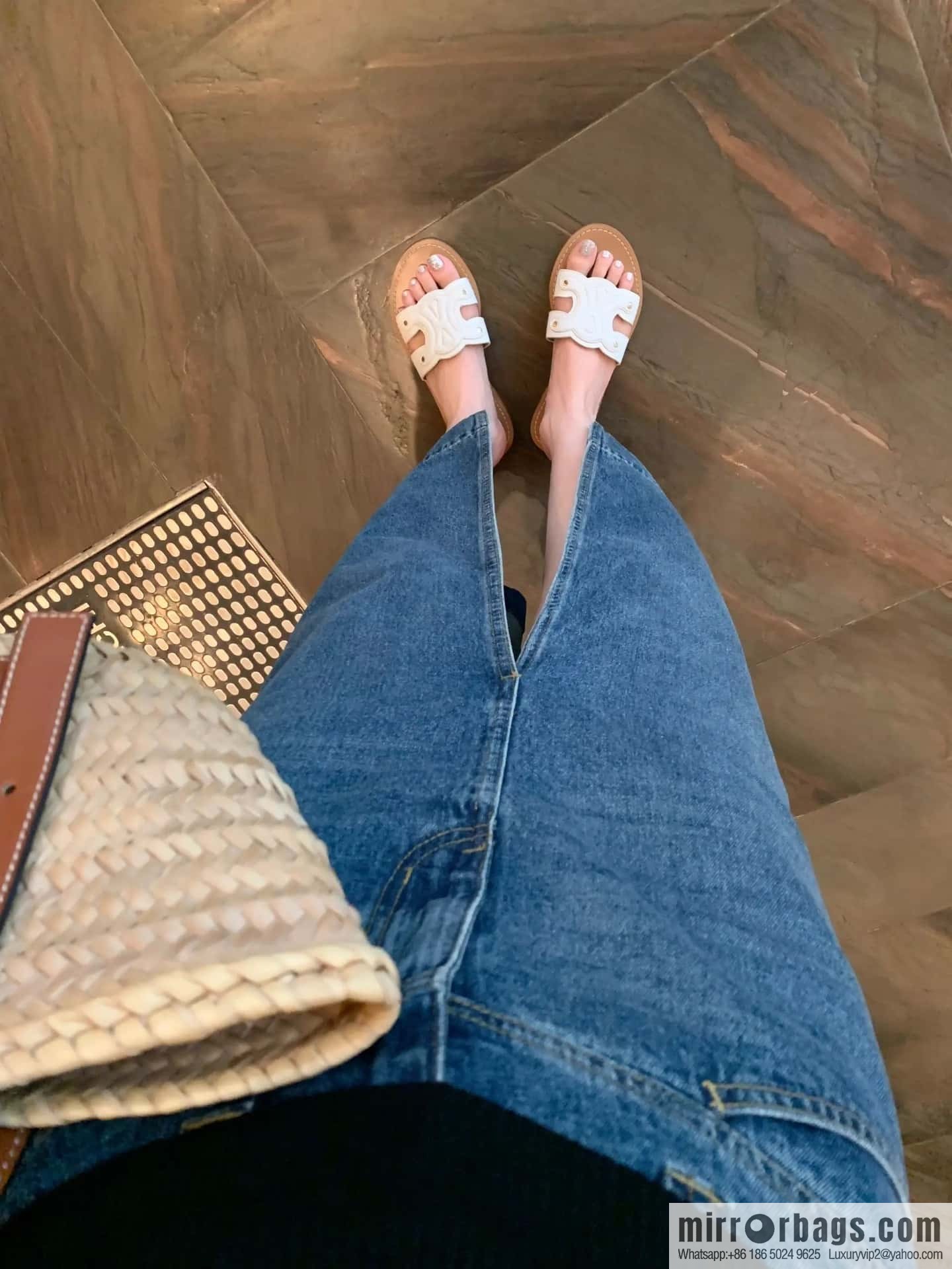 CELINE Arc de Triomphe Slippers