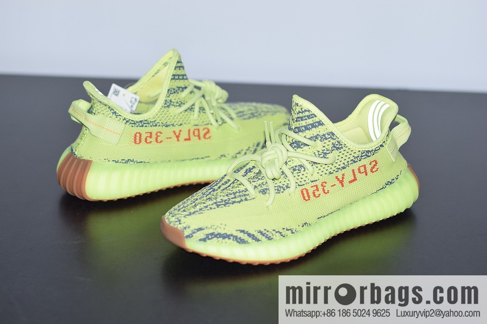 Yeezy Boost 350V2 yellow zebra McDonald's color scheme coconut sports running shoes, official item number: FB37572