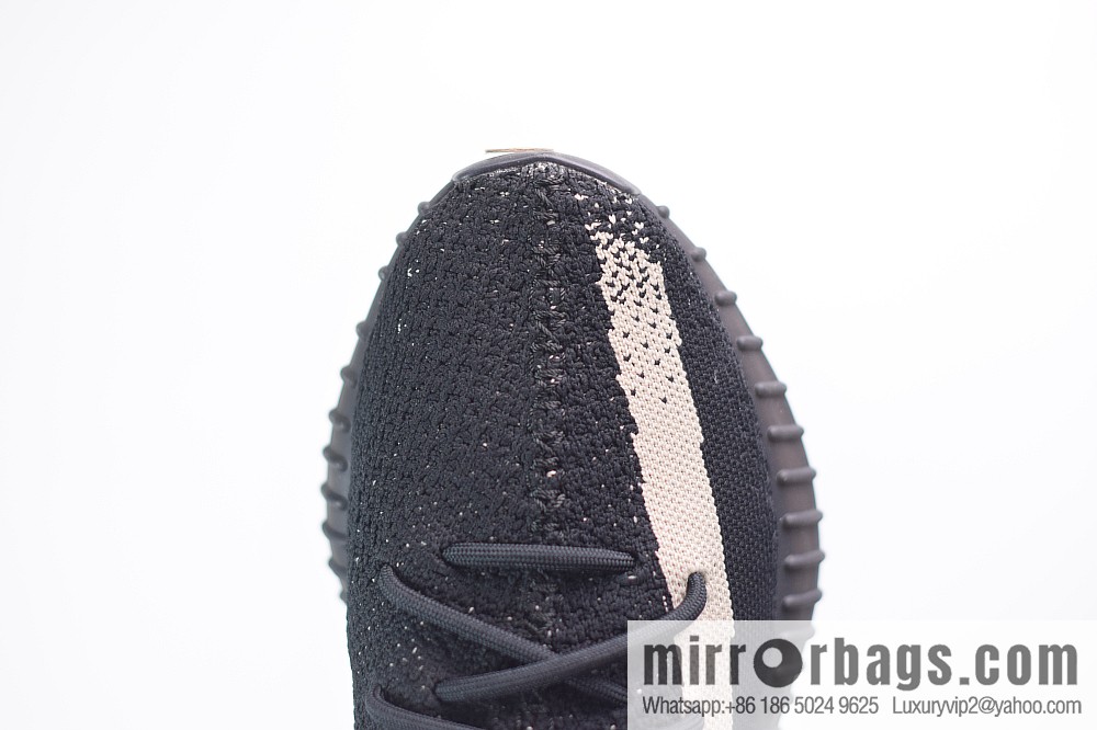 Yeezy Boost 350V2 black and white, classic black and white coconut sports shoes, item number: BY1604