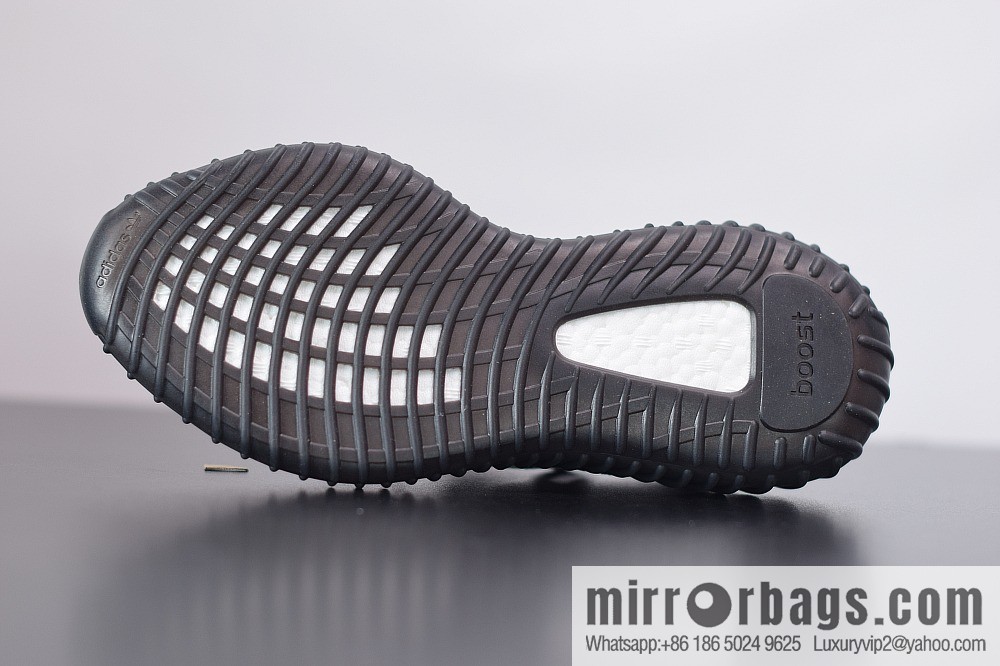 Yeezy Boost 350V2 black and white, classic black and white coconut sports shoes, item number: BY1604