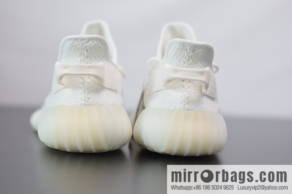 Yeezy Boost 350V2 pure white ice cream, ice cream coconut sports shoes, official item number: CP9366