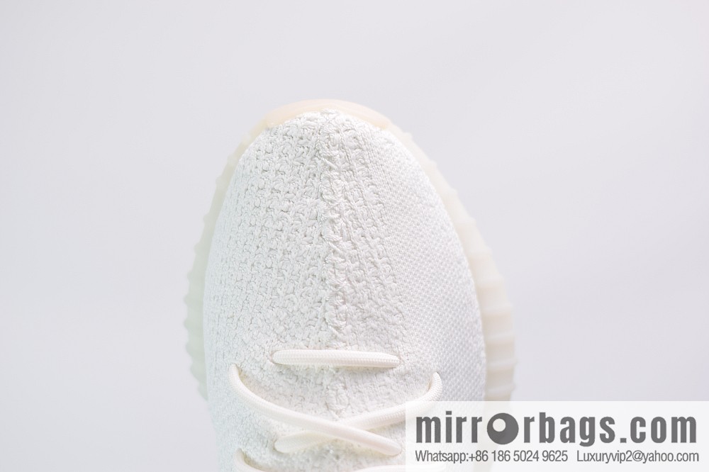 Yeezy Boost 350V2 pure white ice cream, ice cream coconut sports shoes, official item number: CP9366