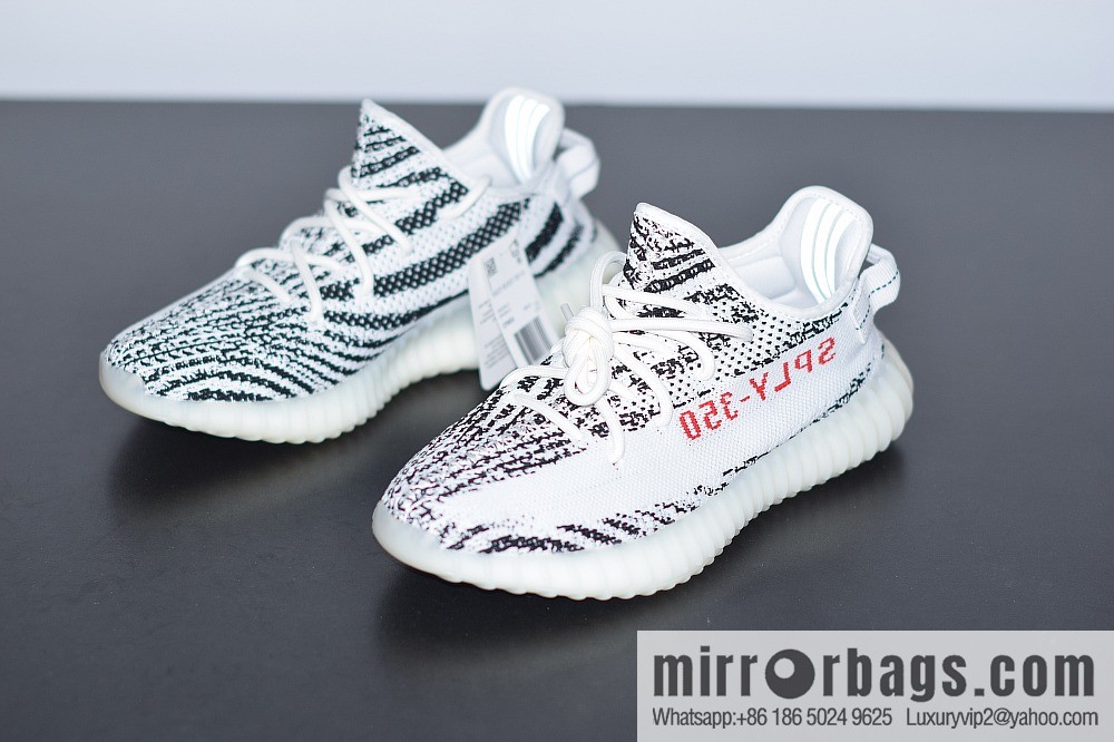 Yeezy Boost 350V2 white zebra coconut sports shoes, item number: CP9654
