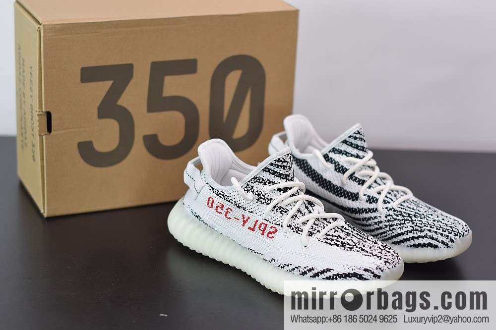 Yeezy Boost 350V2 white zebra coconut sports shoes, item number: CP9654