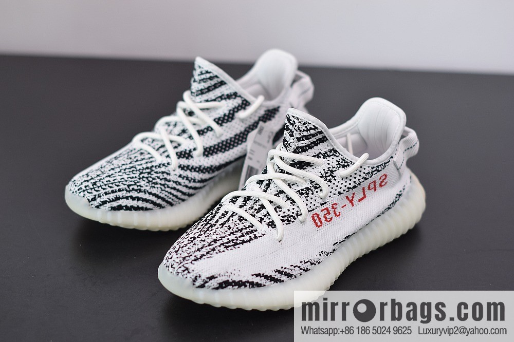Yeezy Boost 350V2 white zebra coconut sports shoes, item number: CP9654