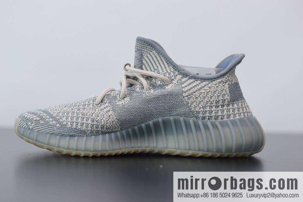 Yeezy Boost 350V2 gray blue, Smurf lsrafil coconut sports running shoes, official item number: FZ5421
