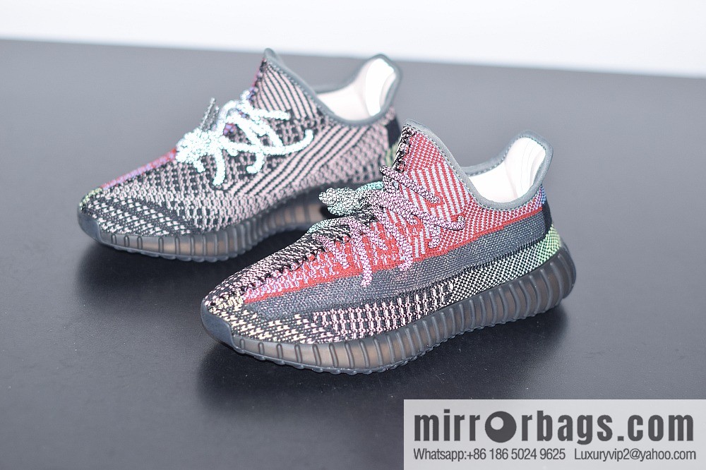 Yeezy Boost 350V2 black rainbow angel yechei coconut sports running shoes, official item number: FW5190