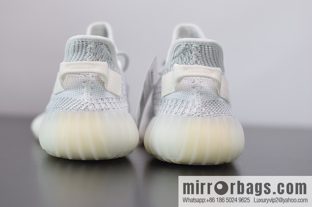 Yeezy Boost 350V2 white gypsy STATIC coconut sports running shoes, official item number: EF2367