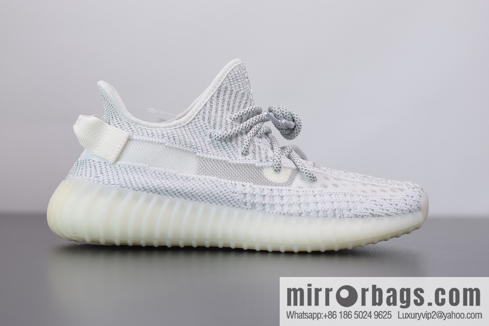 Yeezy Boost 350V2 white gypsy STATIC coconut sports running shoes, official item number: EF2367