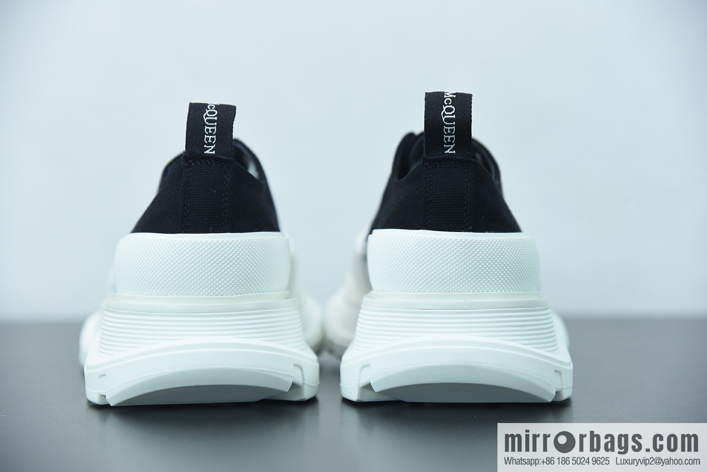 Alexander McQueen/Alexander McQueen muffin shoes platform heightening canvas shoes Y07H5