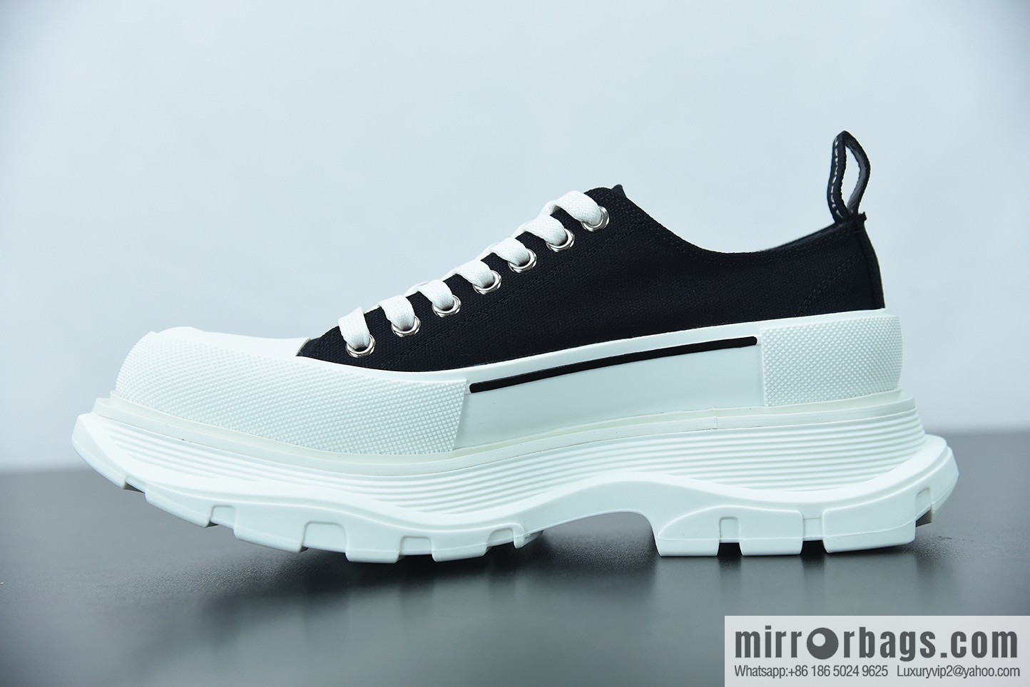 Alexander McQueen/Alexander McQueen muffin shoes platform heightening canvas shoes Y07H5