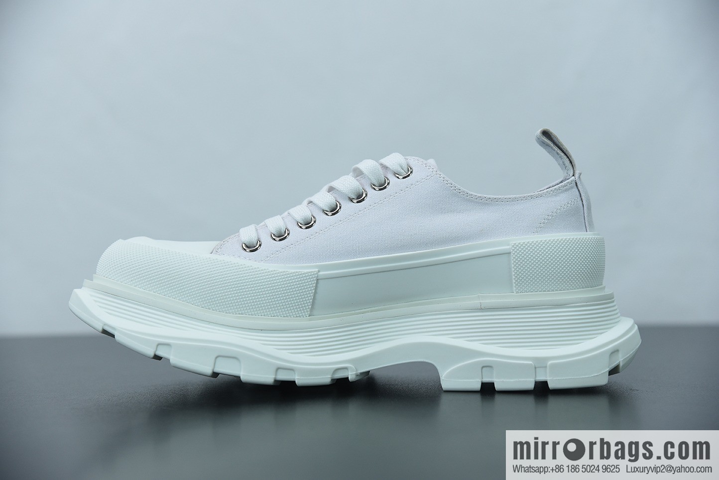 Alexander McQueen/Alexander McQueen muffin shoes platform heightening canvas shoes Y07H5