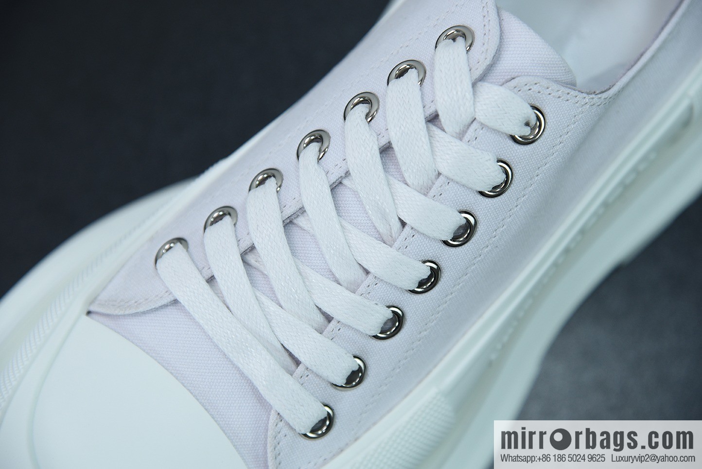 Alexander McQueen/Alexander McQueen muffin shoes platform heightening canvas shoes Y07H5