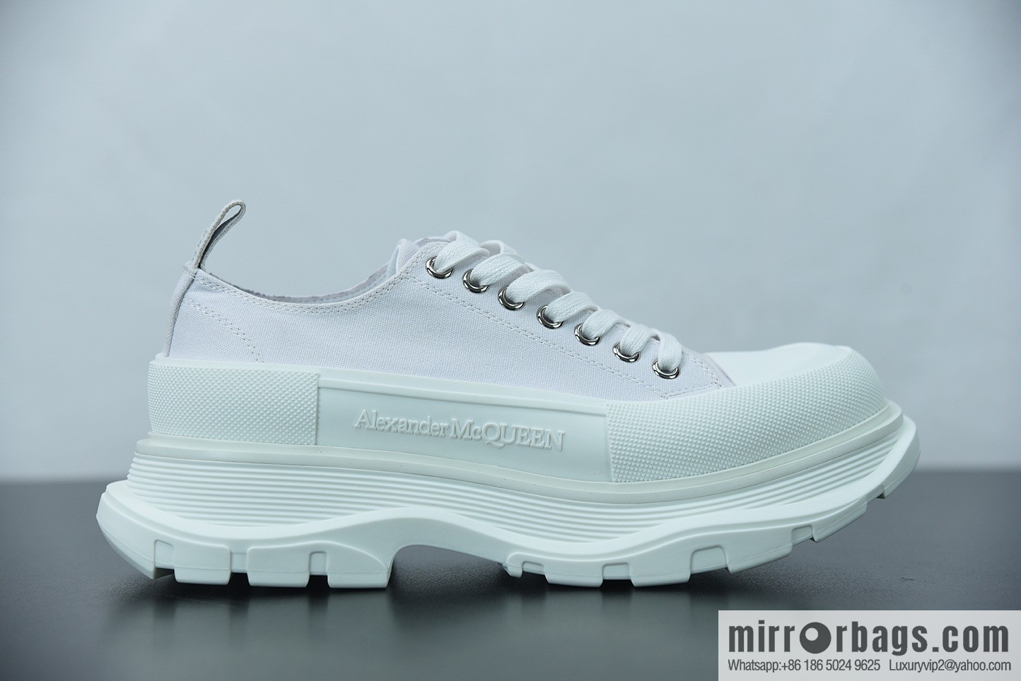 Alexander McQueen/Alexander McQueen muffin shoes platform heightening canvas shoes Y07H5