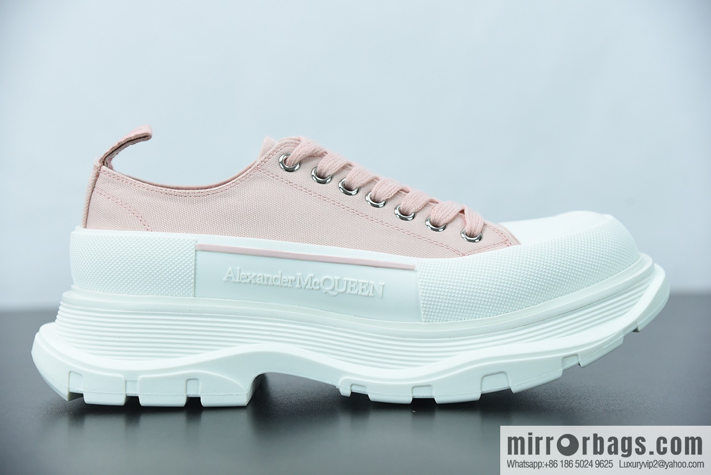 Alexander McQueen/Alexander McQueen muffin shoes platform heightening canvas shoes Y07H5