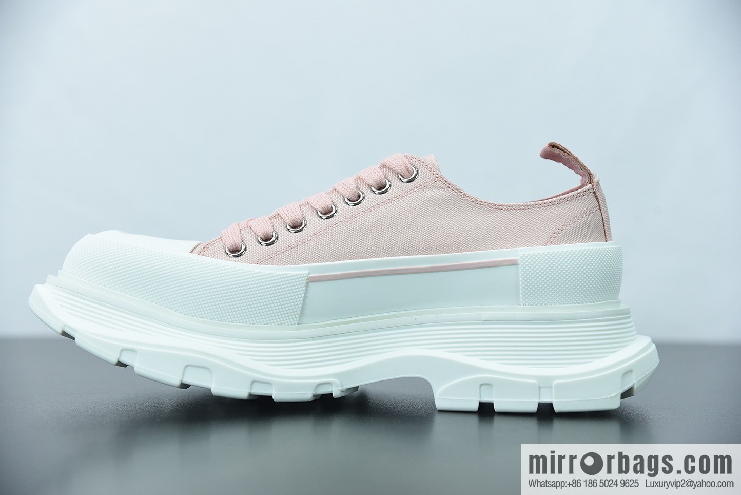 Alexander McQueen/Alexander McQueen muffin shoes platform heightening canvas shoes Y07H5