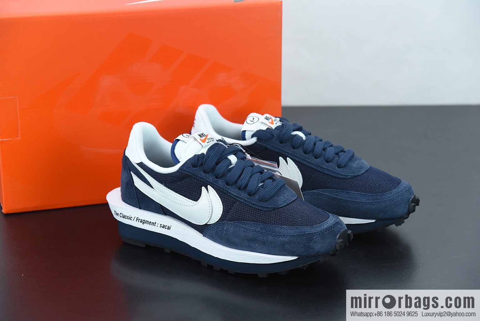 T00C5 Nk LDVWaffle x Sacai x Fujiwara Hiroshi three-way joint sports running shoes, item number: DH2684-400