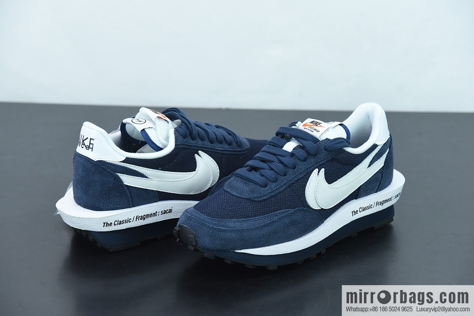 T00C5 Nk LDVWaffle x Sacai x Fujiwara Hiroshi three-way joint sports running shoes, item number: DH2684-400