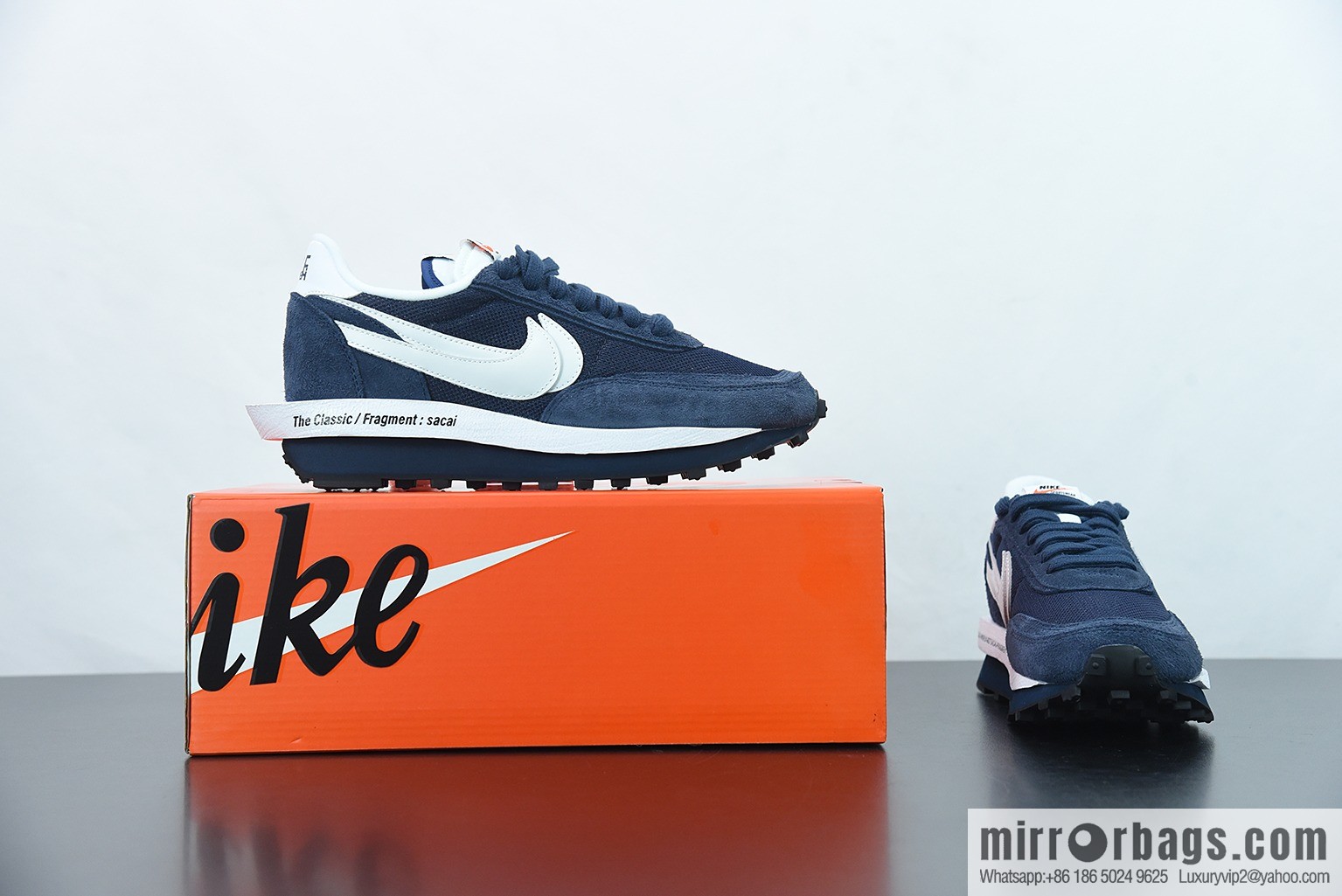 T00C5 Nk LDVWaffle x Sacai x Fujiwara Hiroshi three-way joint sports running shoes, item number: DH2684-400