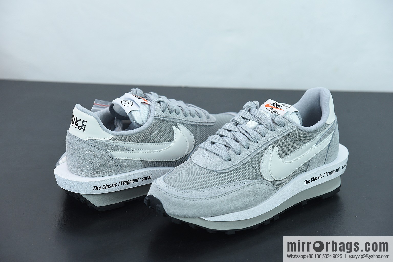 T00C5 Fragment Design x Sacai x LDWaffle catwalk casual sneakers Part Number: DH2684-001