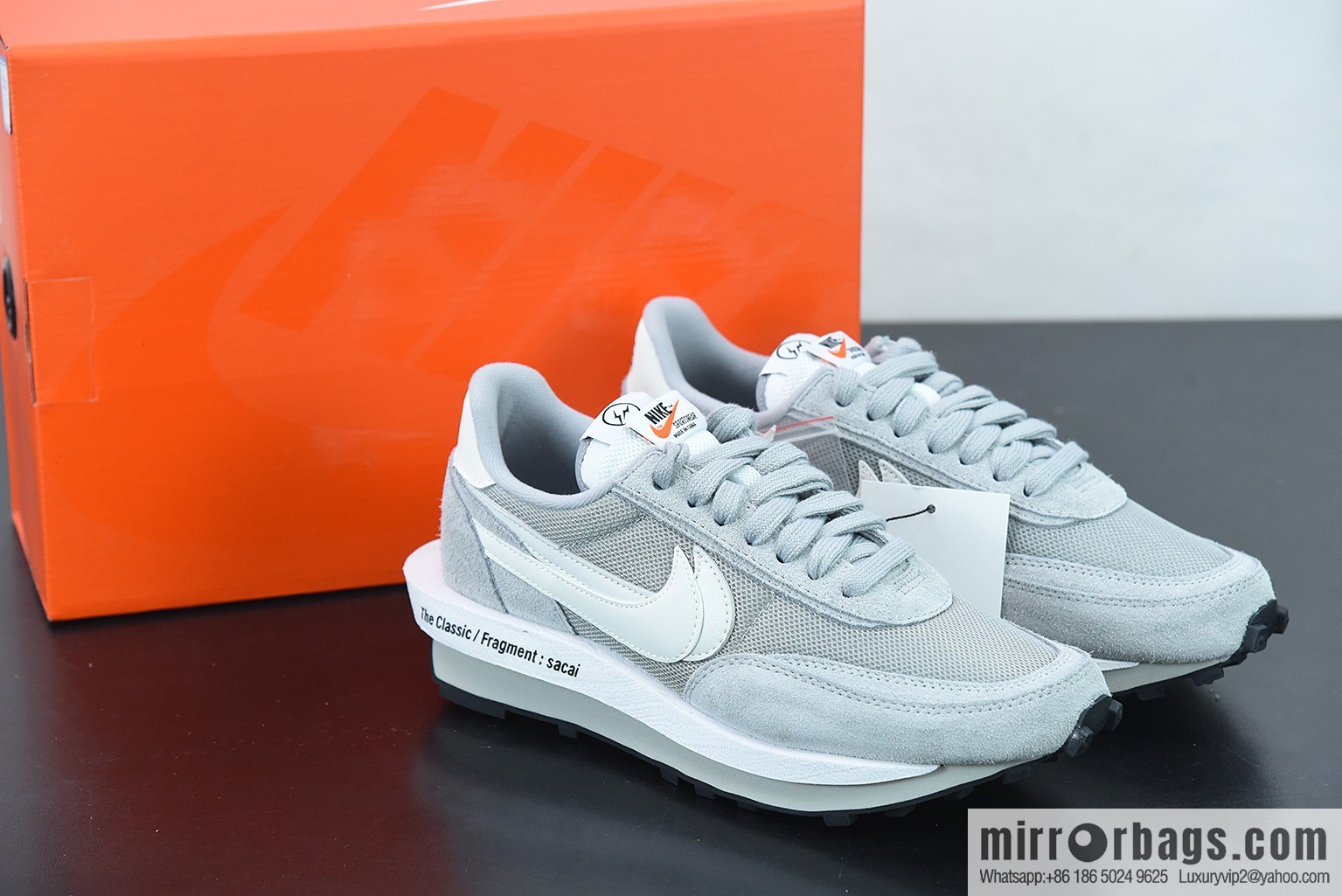 T00C5 Fragment Design x Sacai x LDWaffle catwalk casual sneakers Part Number: DH2684-001